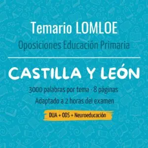 TEMARIO OPOSICIONES PRIMARIA CASTILLA Y LEÓN