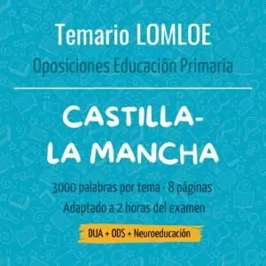 TEMARIO OPOSICIONES PRIMARIA CASTILLA-LA MANCHA