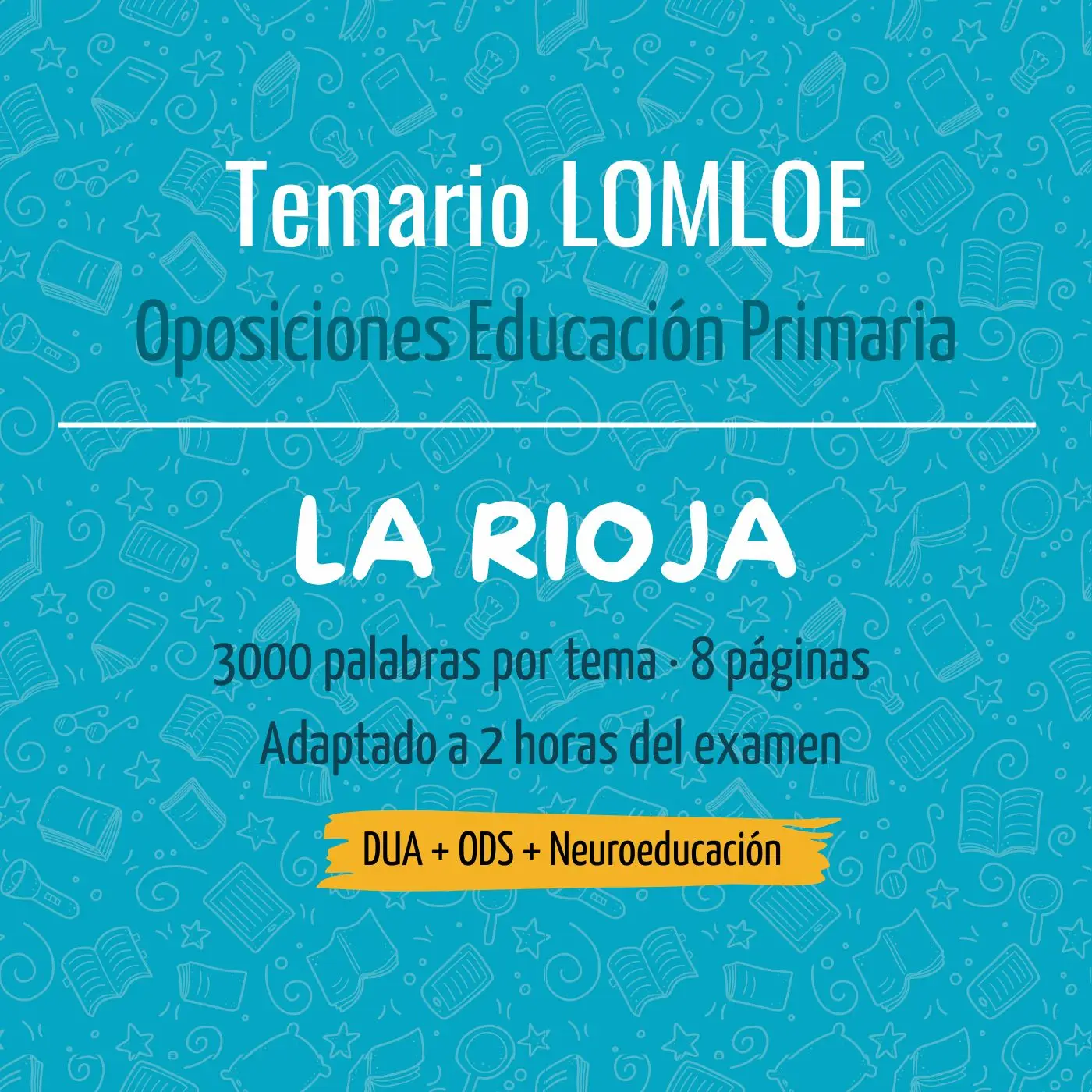 TEMARIO OPOSICIONES PRIMARIA LA RIOJA