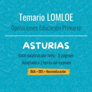 temario oposiciones primaria asturias